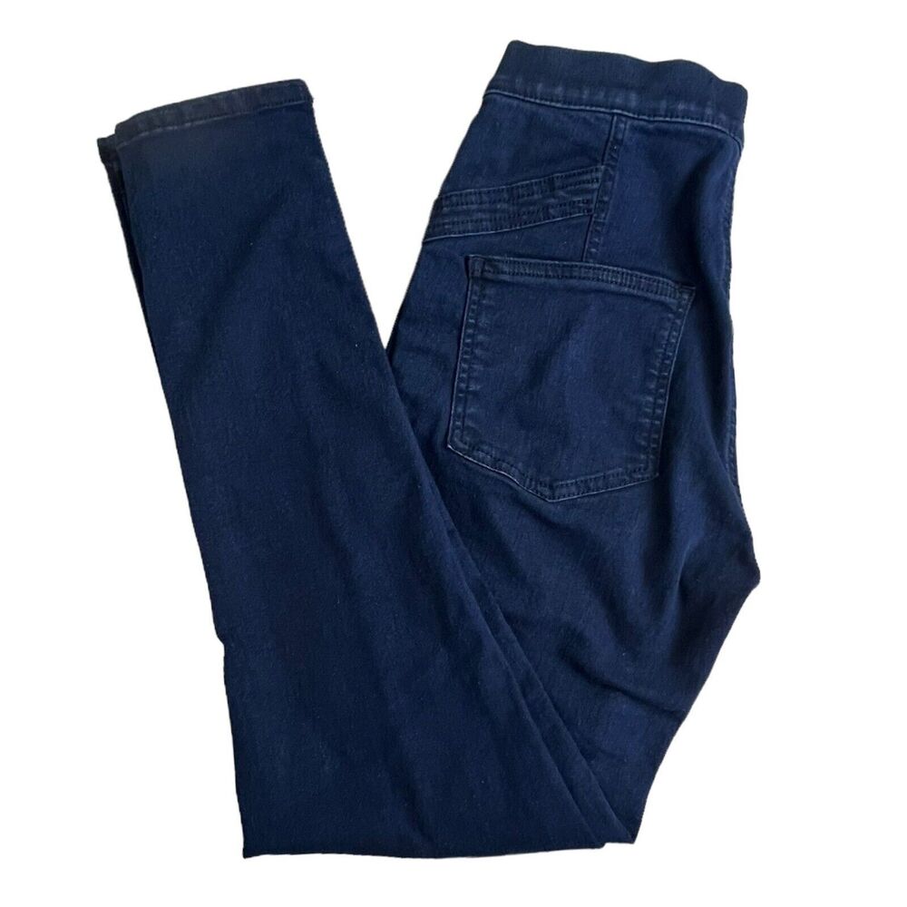 We The Free Womens Dark Wash High Rise Seamed Pull On Skinny Jeans 26